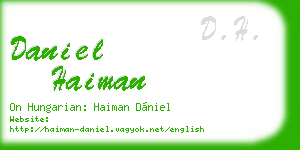 daniel haiman business card
